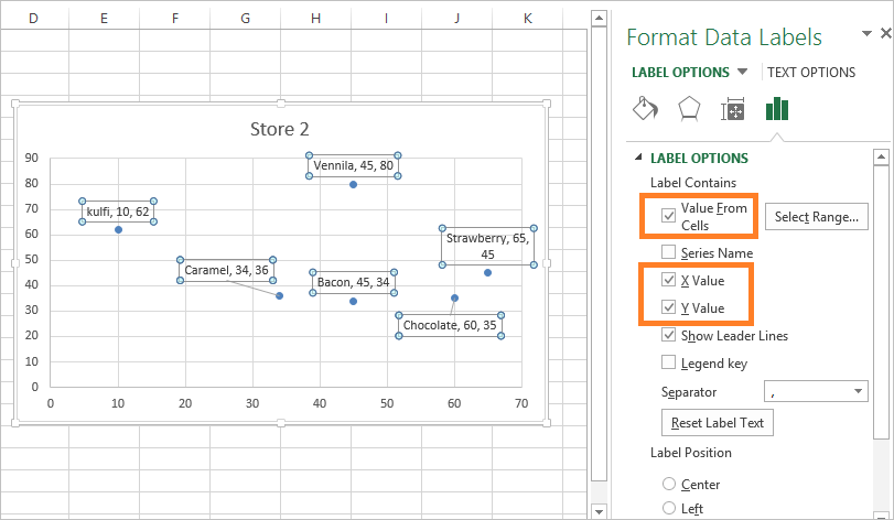 How to put labels at bottom of scatter chart excel - listgasm