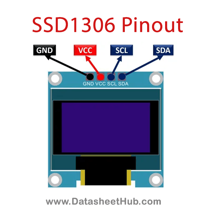SSD1306 128x64 Mono Inch I2C OLED Display Datasheet Hub, 49% OFF