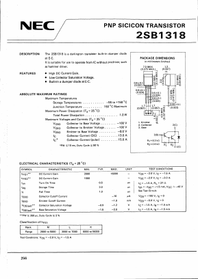 B1318 Datasheet PDF - NEC => Renesas Technology