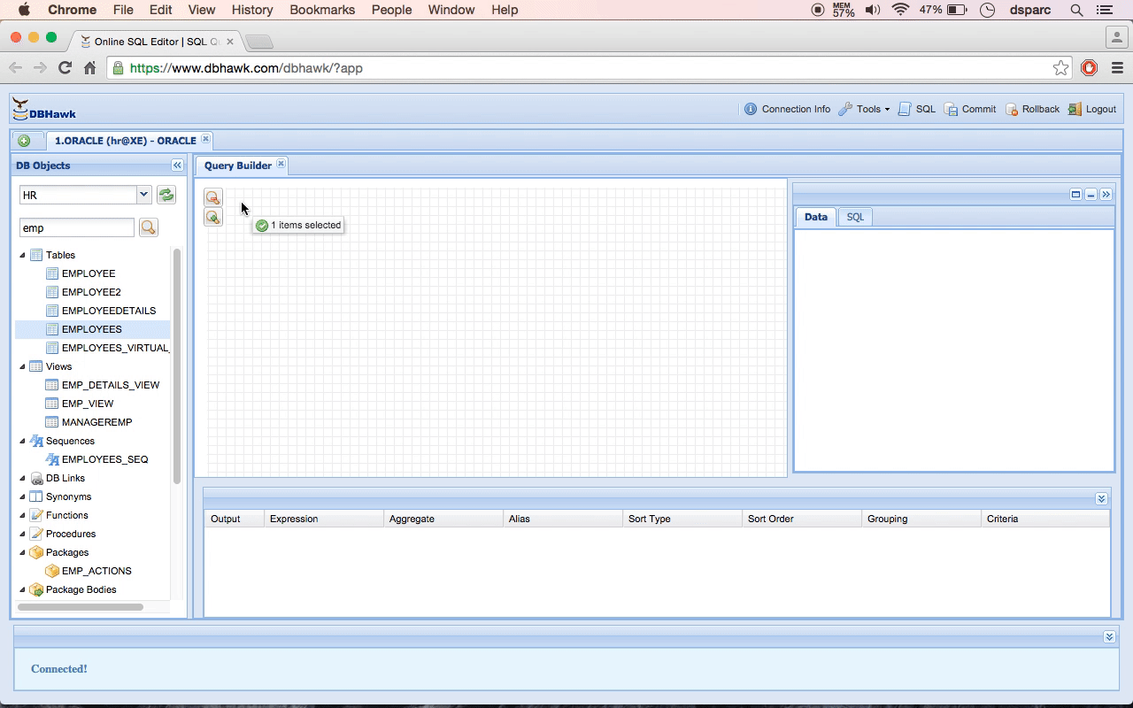 SQL Query Builder Online Visual Query Builder WebBased DBHawk