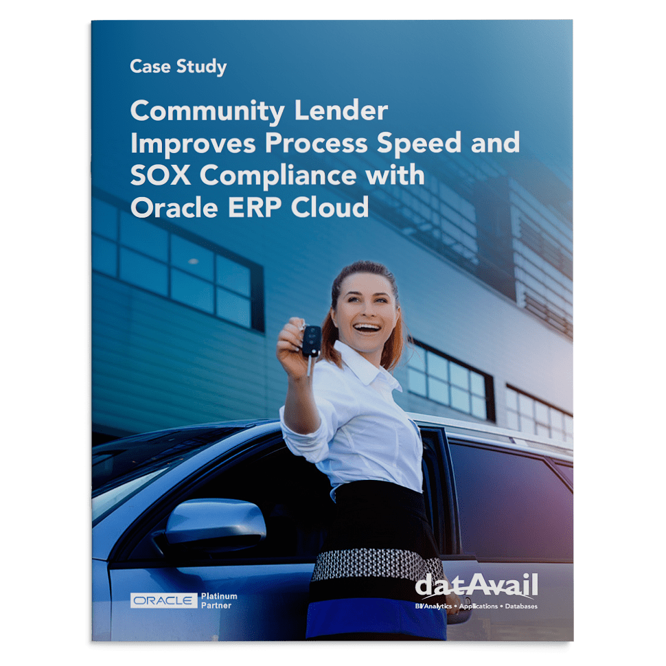 Community Lender Improves Process Speed and SOX Compliance with Oracle