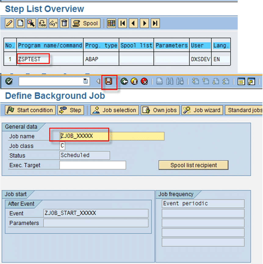 SAP Event Driven Batch Job DataXstream OMS+
