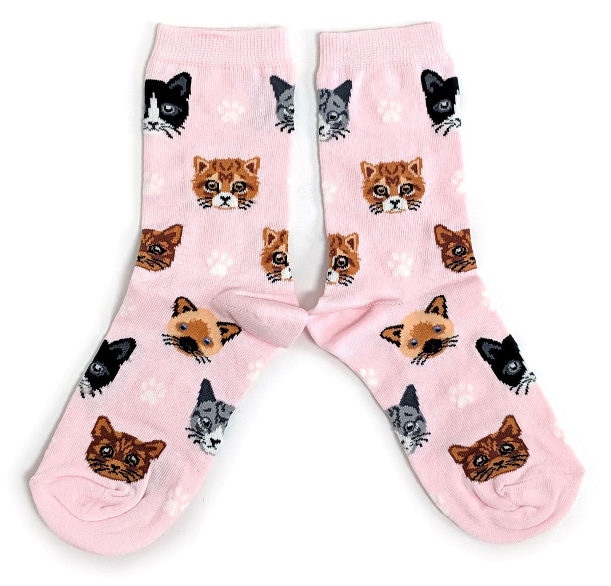 DamenKatzenGesicht Rosa Feline Faces Socken Größe Eur 3742 eBay