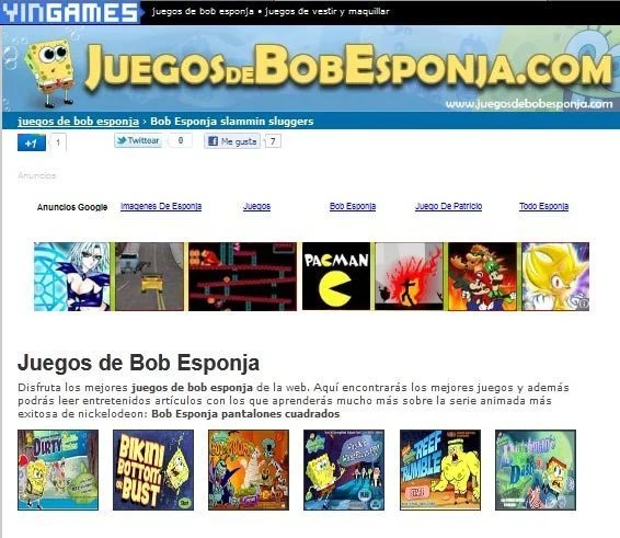 Junto con su amigo patricio, una amigable estrella de mar que no siempre da los mejores consejos. Juegos de Bob Esponja en juegosdebobesponja.com - Datines.com