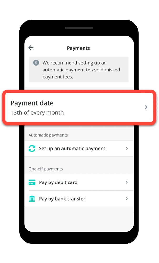 How can I change my payment date? Zopa