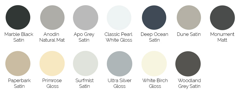 Crimsafe Standard Colour Range Davcon Security Screens