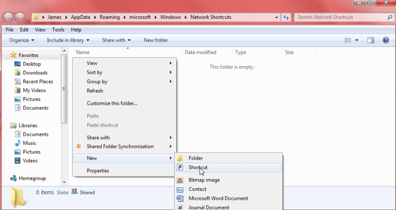 How To Add shortcuts into ‘My Computer’