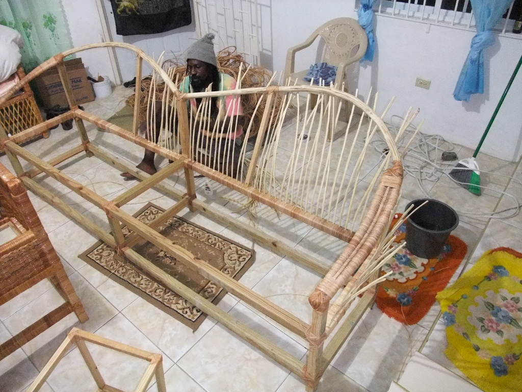 Wicker furniture made in Jamaica