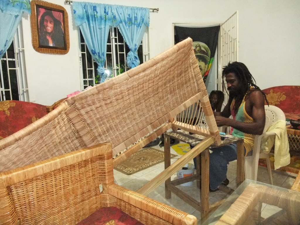 Wicker furniture made in Jamaica