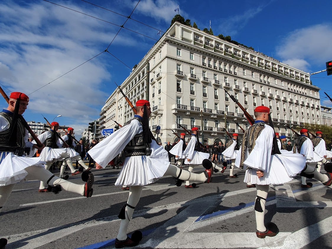 Changing the Guards in Athens Greece Evzones and Ceremony