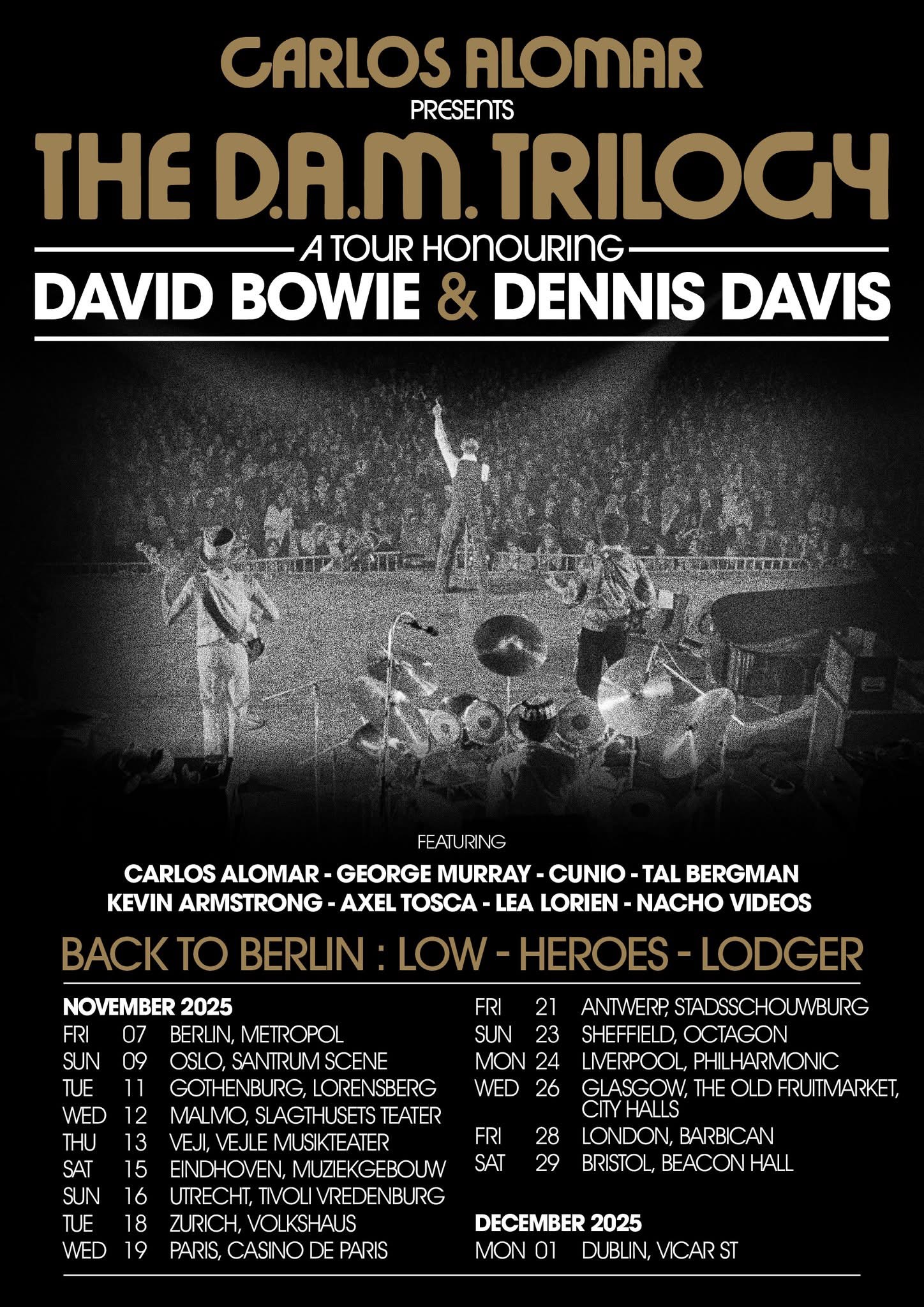 Carlos Alomar presents The D.A.M. Trilogy ‘BACK TO BERLIN’ TOUR 2025