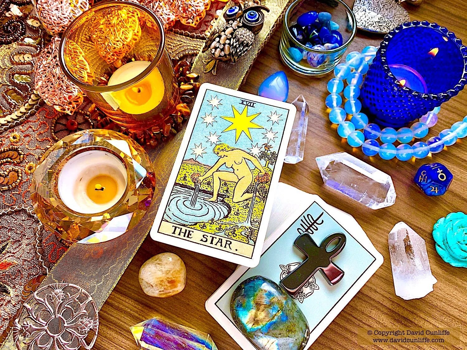 The Star Card The 17th Key of the tarot deck. The Beautiful goddess Nut