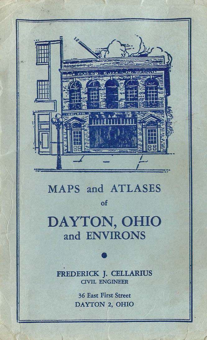 1945 map of Dayton, Ohio
