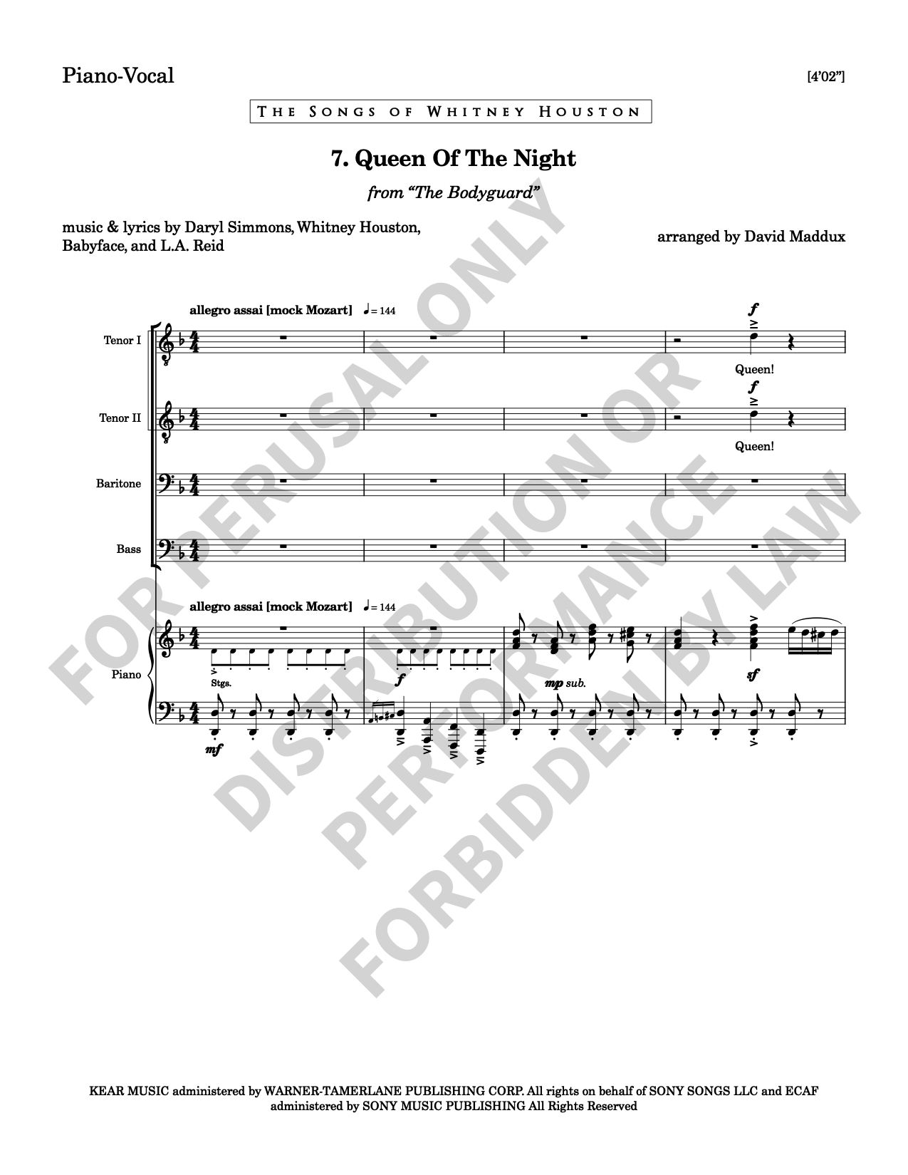 Queen Of The Night David Maddux