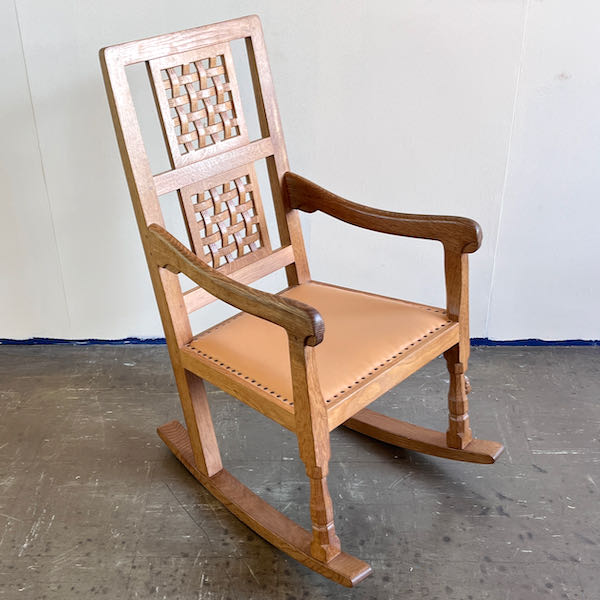 Robert Thompson Mouseman Oak Rocking Chair David Siddall Antiques
