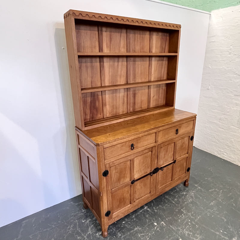 Robert Thompson ‘Mouseman’ 4’ Oak Welsh Dresser David Siddall Antiques