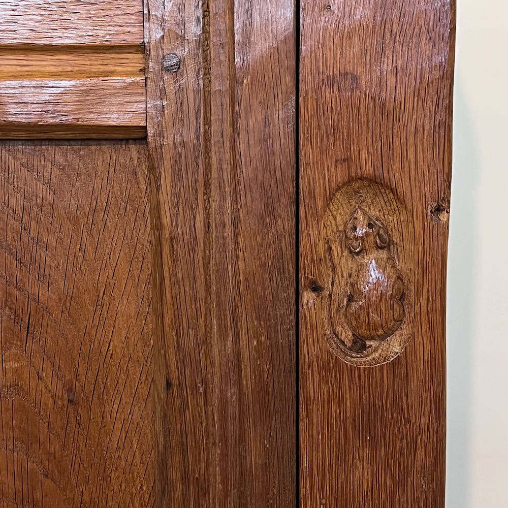 Mouseman Robert Thompson Early Oak Double Wardrobe, 1920s David