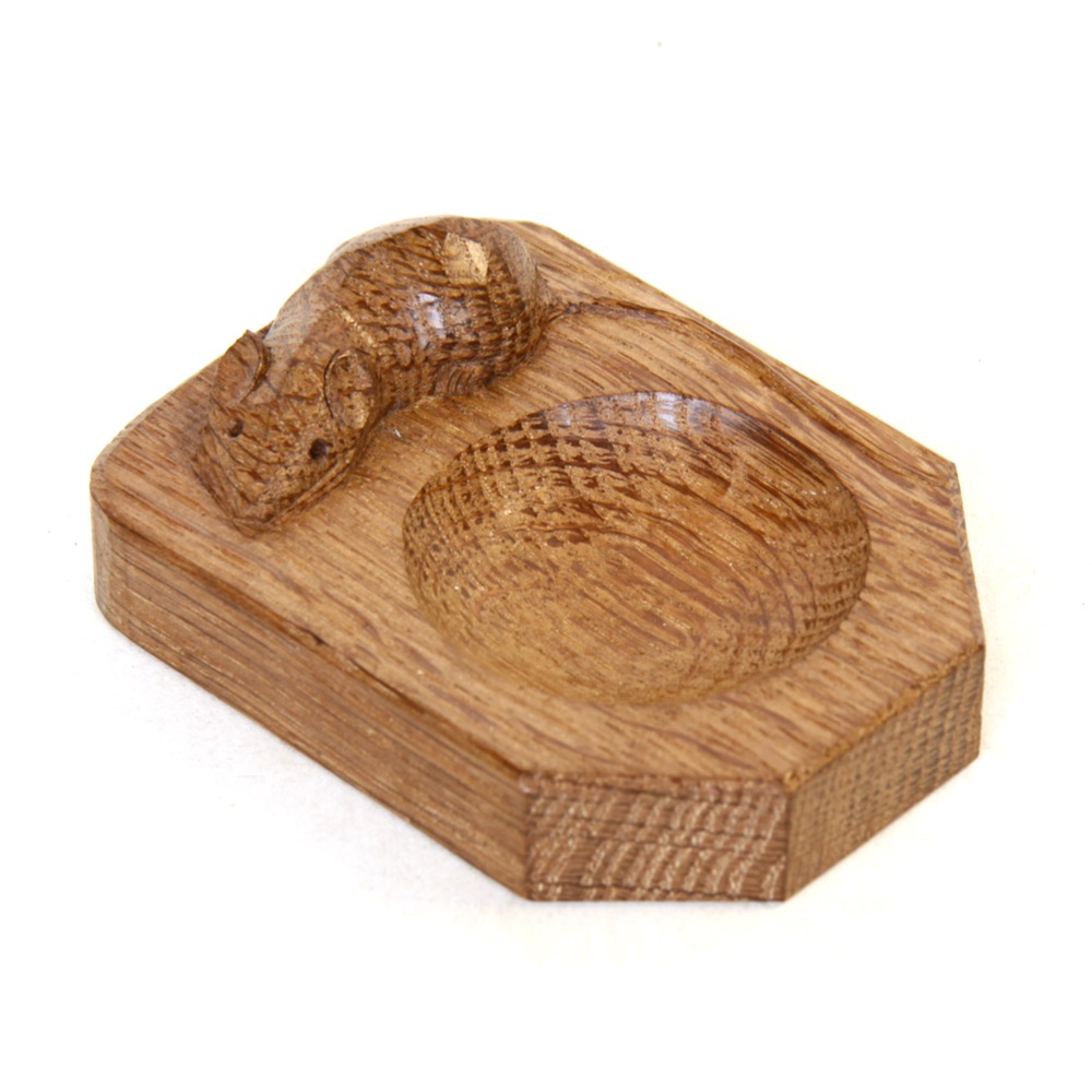 Robert Mouseman Thompson Oak Pin Tray David Siddall Antiques