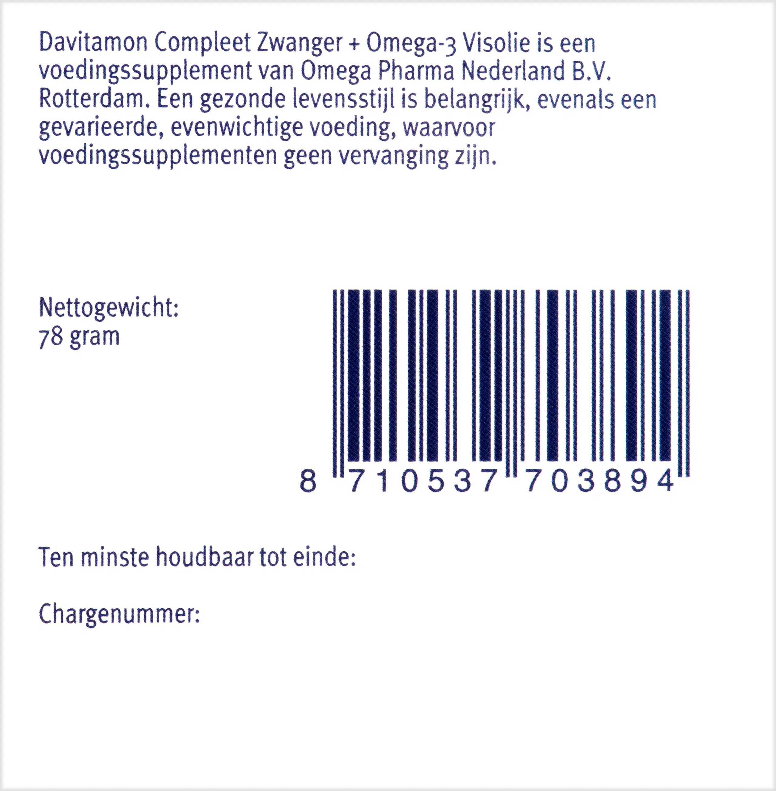 Davitamon Compleet Mama Omega-3 Visolie | Davitamon