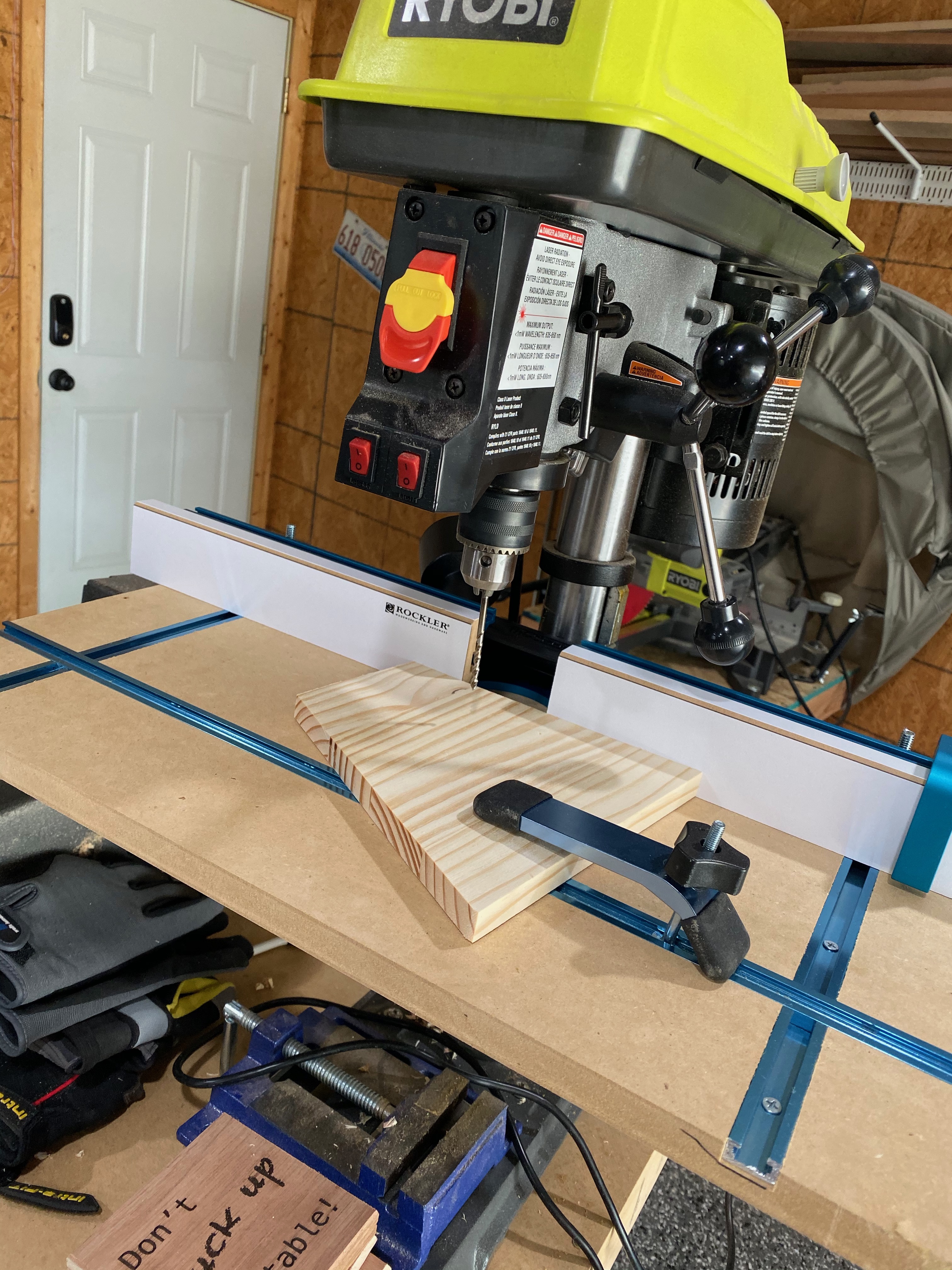 Adding a Rockler Drill Press Fence to a Ryobi Drill Press Dav's Garage