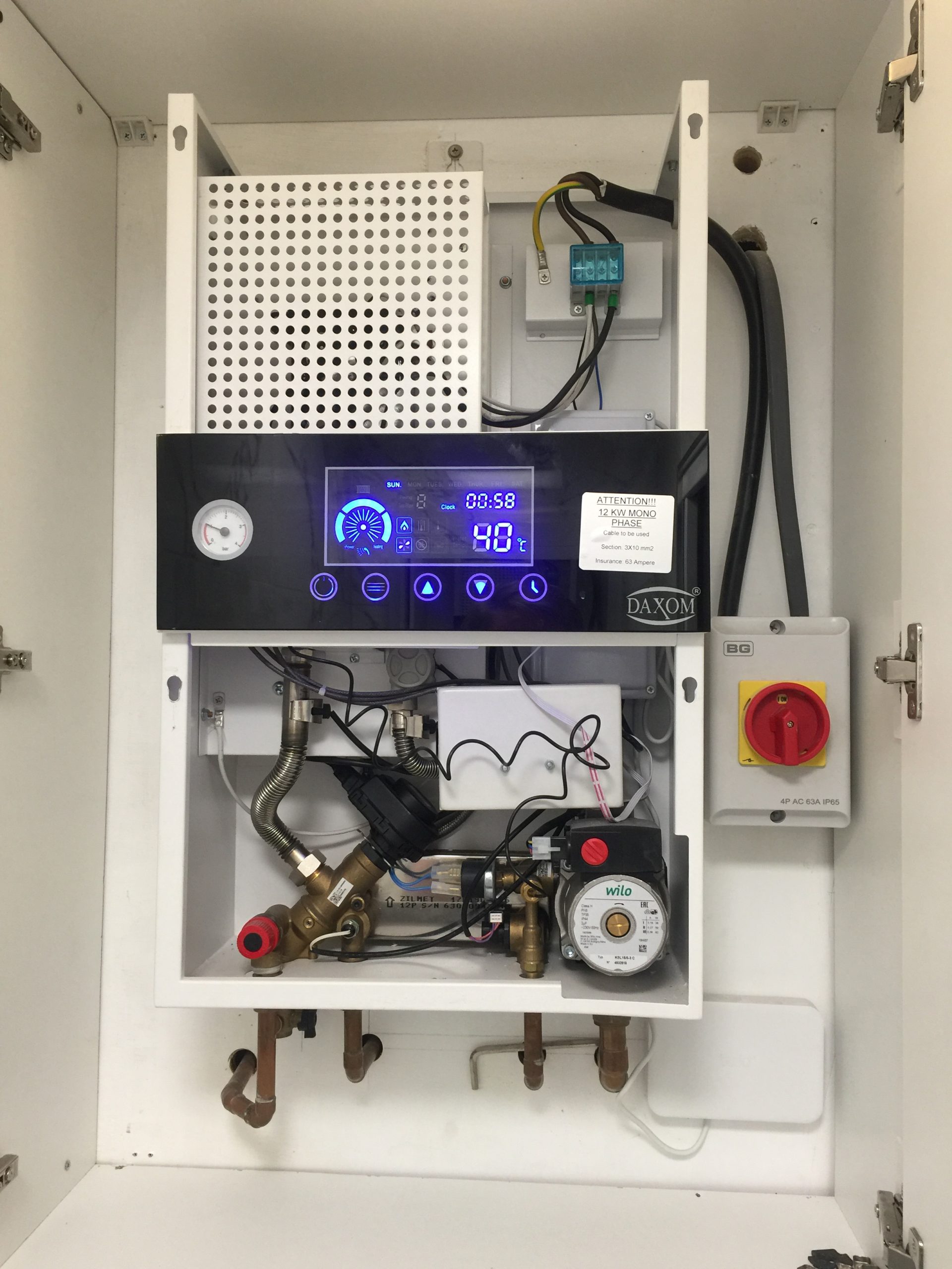 Daxom Installation & Services Nationwide for 12 kW Electric Boiler