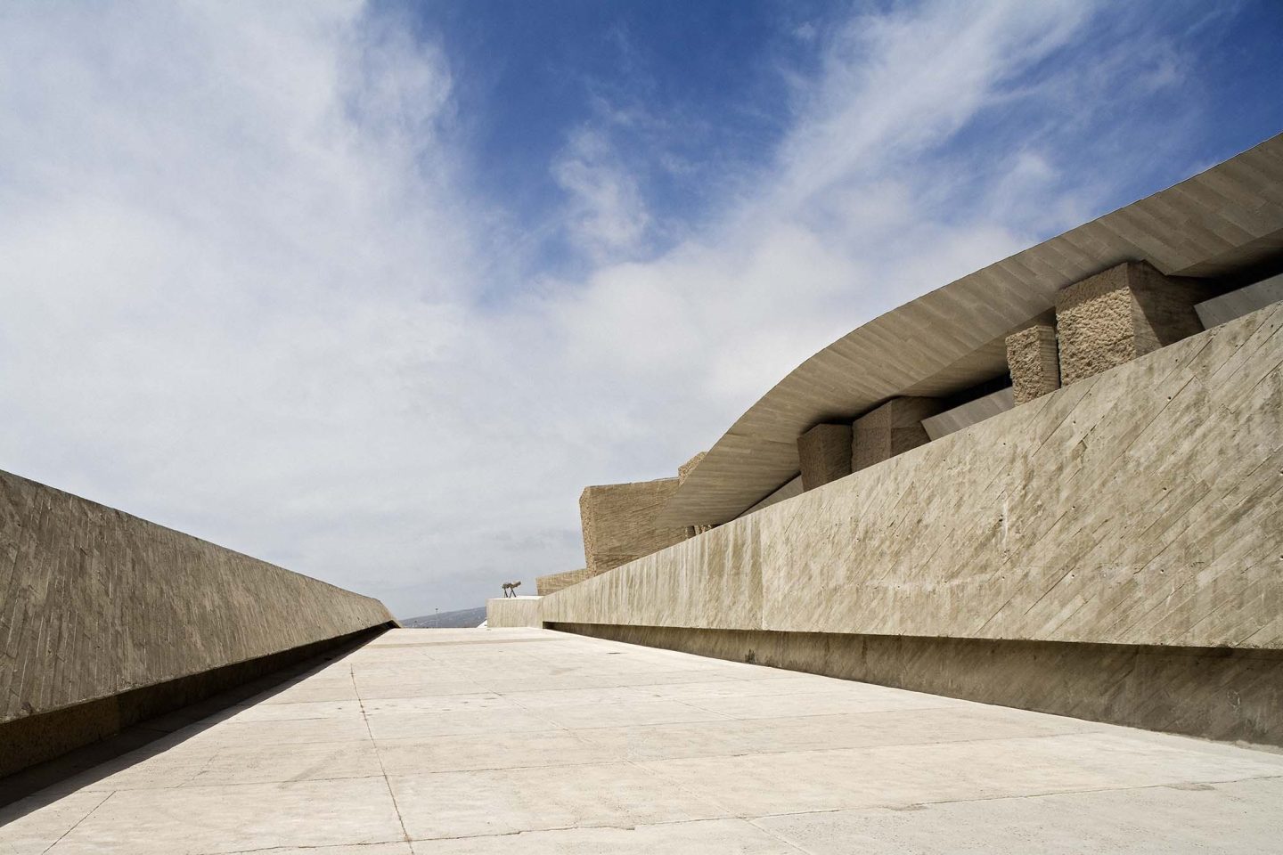 Megalith circle in the desert Daylight and Architecture