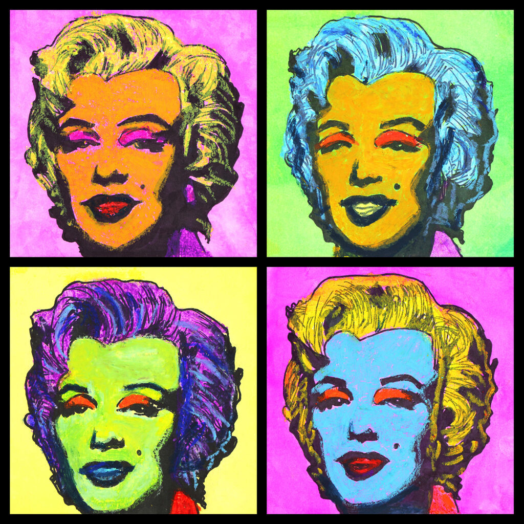 Watercolor Pop Art Portrait Dayton Art Institute