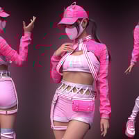 Tekky Cat HD Outfit Textures | Daz 3D