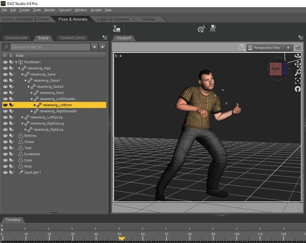 Mixamo rigged figures work in Daz Studio Daz 3D Forums