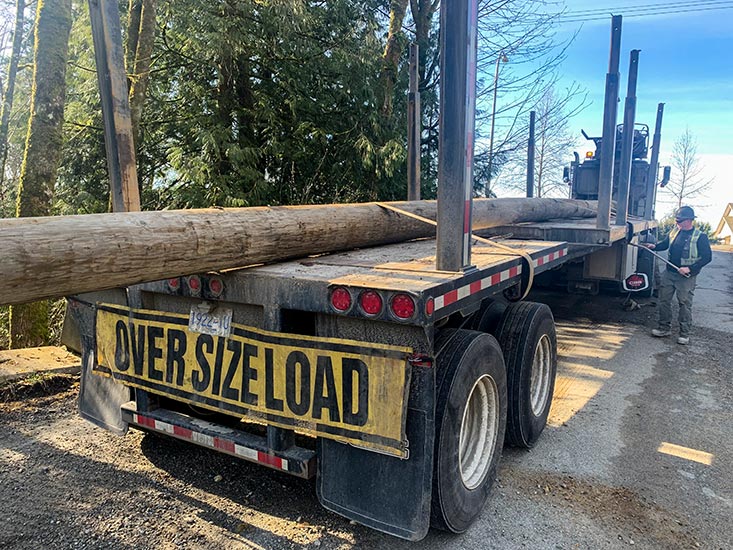 SelfLoading Log Truck Services DB Auger