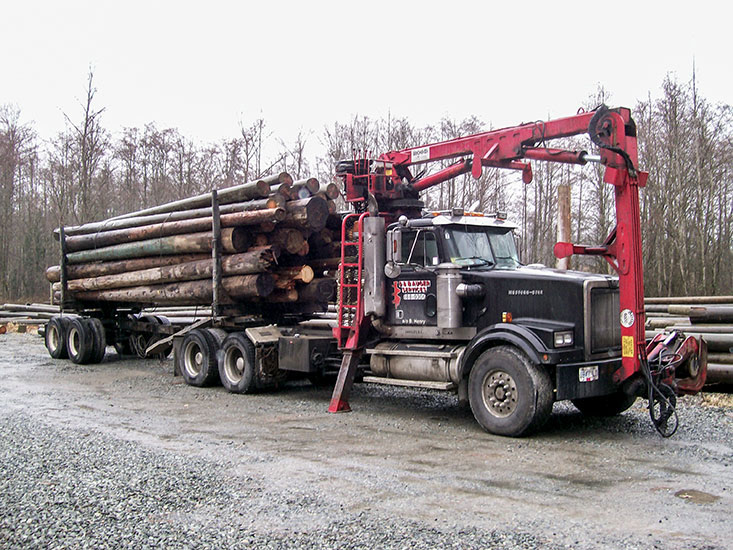 SelfLoading Log Truck Services DB Auger