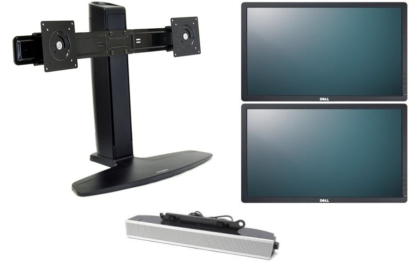 Warehouse Deal Dual Dell Professional P2213 22in LED WSXGA+ 1610 TN