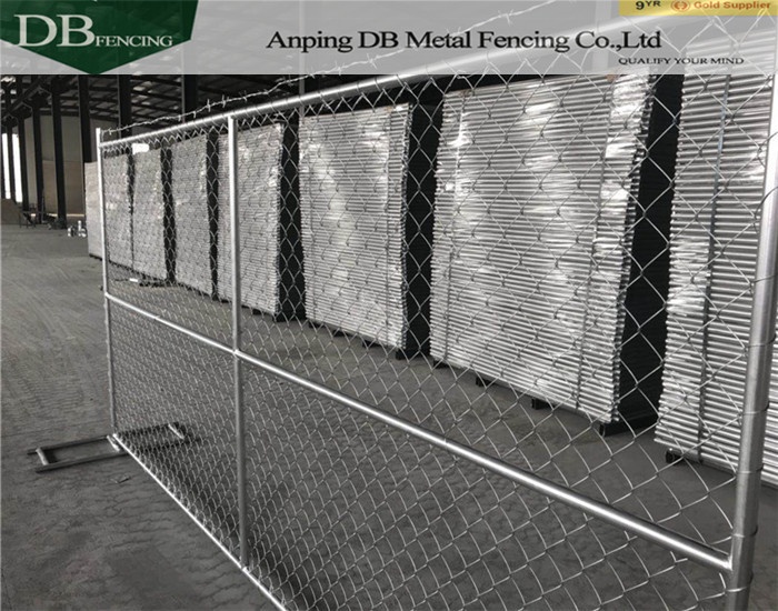 America market steel metal 6 foot chain link temporary fencing