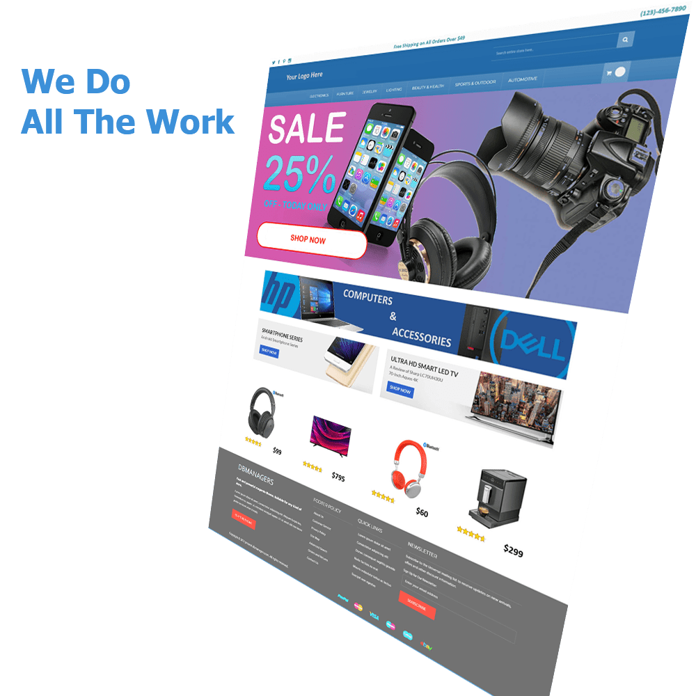 Electronics Store site Design