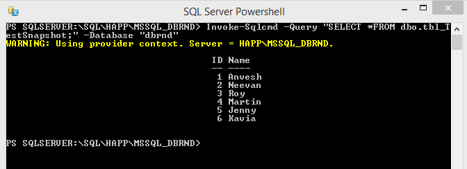SQL Server Use PowerShell InvokeSQLCMD for TSQL