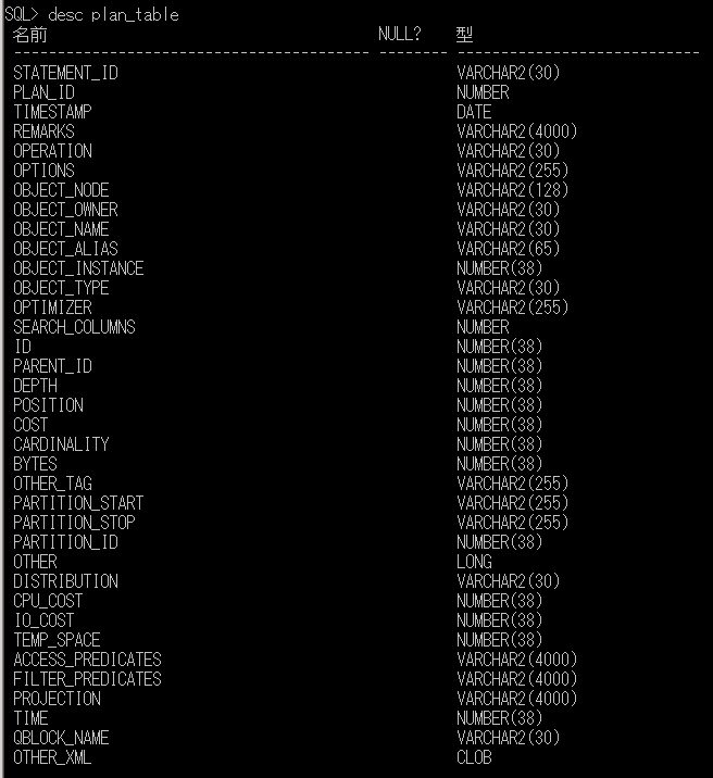 実行計画の取得（Oracle） DB & SQL 技術ブログ