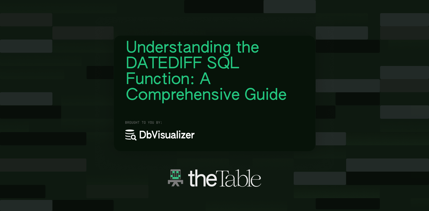 Understanding the DATEDIFF SQL Function A Complete Guide