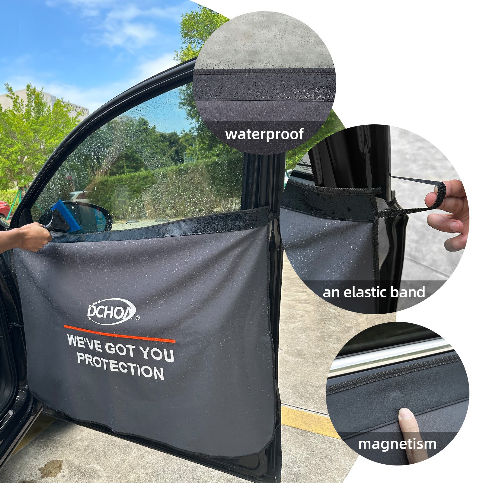 Car door protection mat