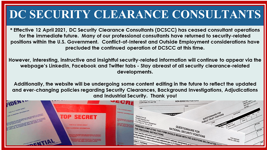 Security Clearance Specialists DC Security Clearance Consultants
