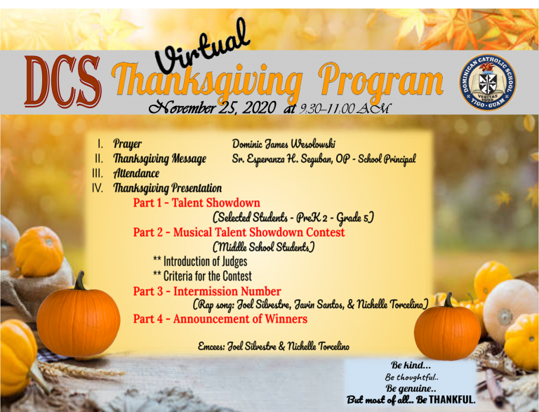 Thanksgiving Events 2023 Virtual Thanksgiving Celebration 2020 (Activities & Programme Schedule