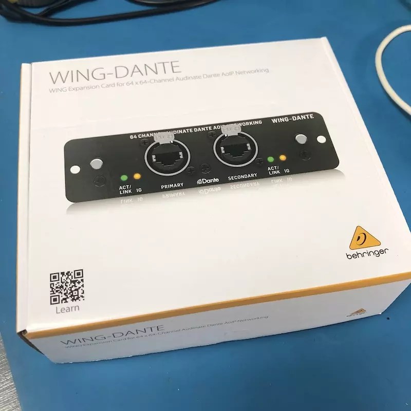 Wing Dante Expansion Card just in from Behringer • DcSoundOp