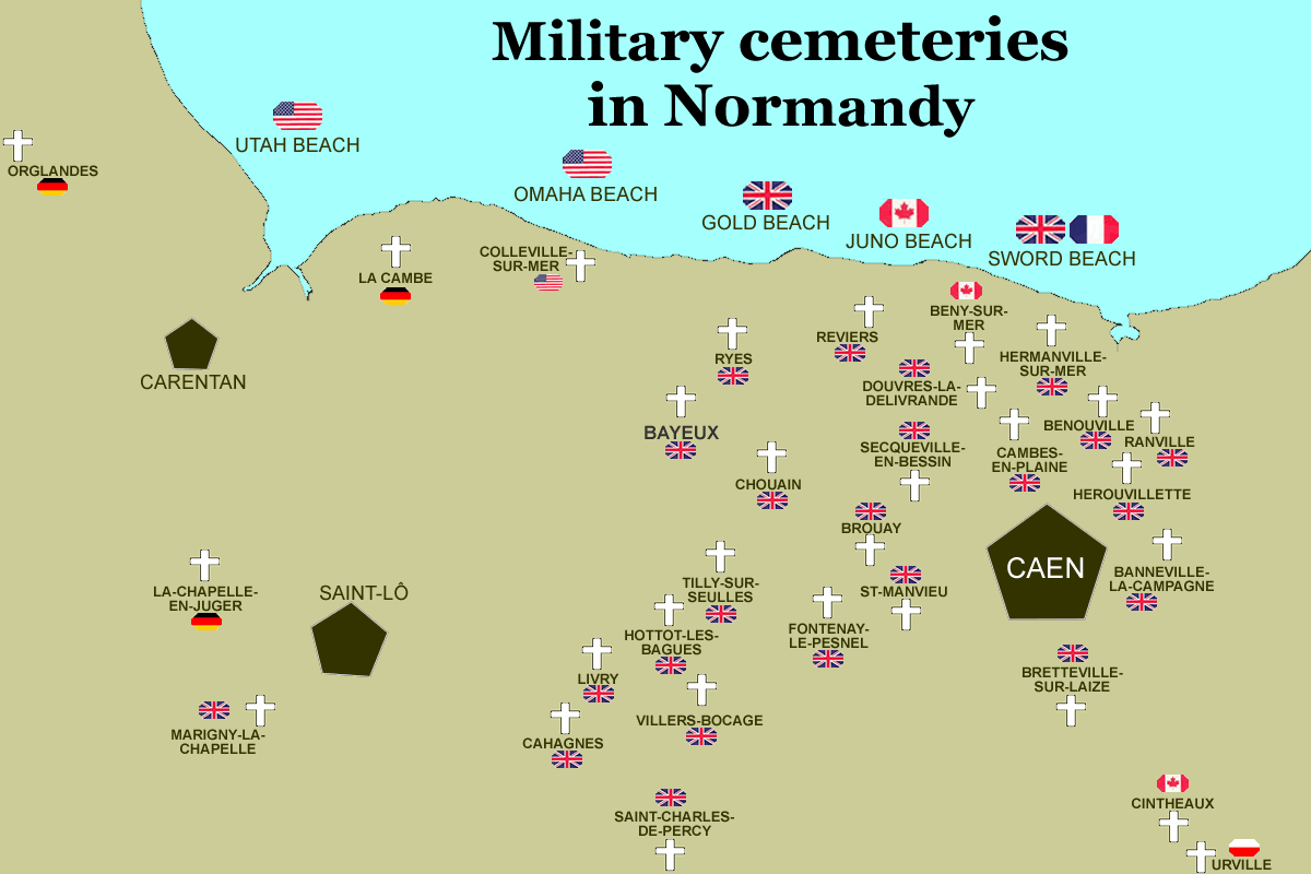 Visit Normandy Museums, war cemeteries, guided tours, lodging