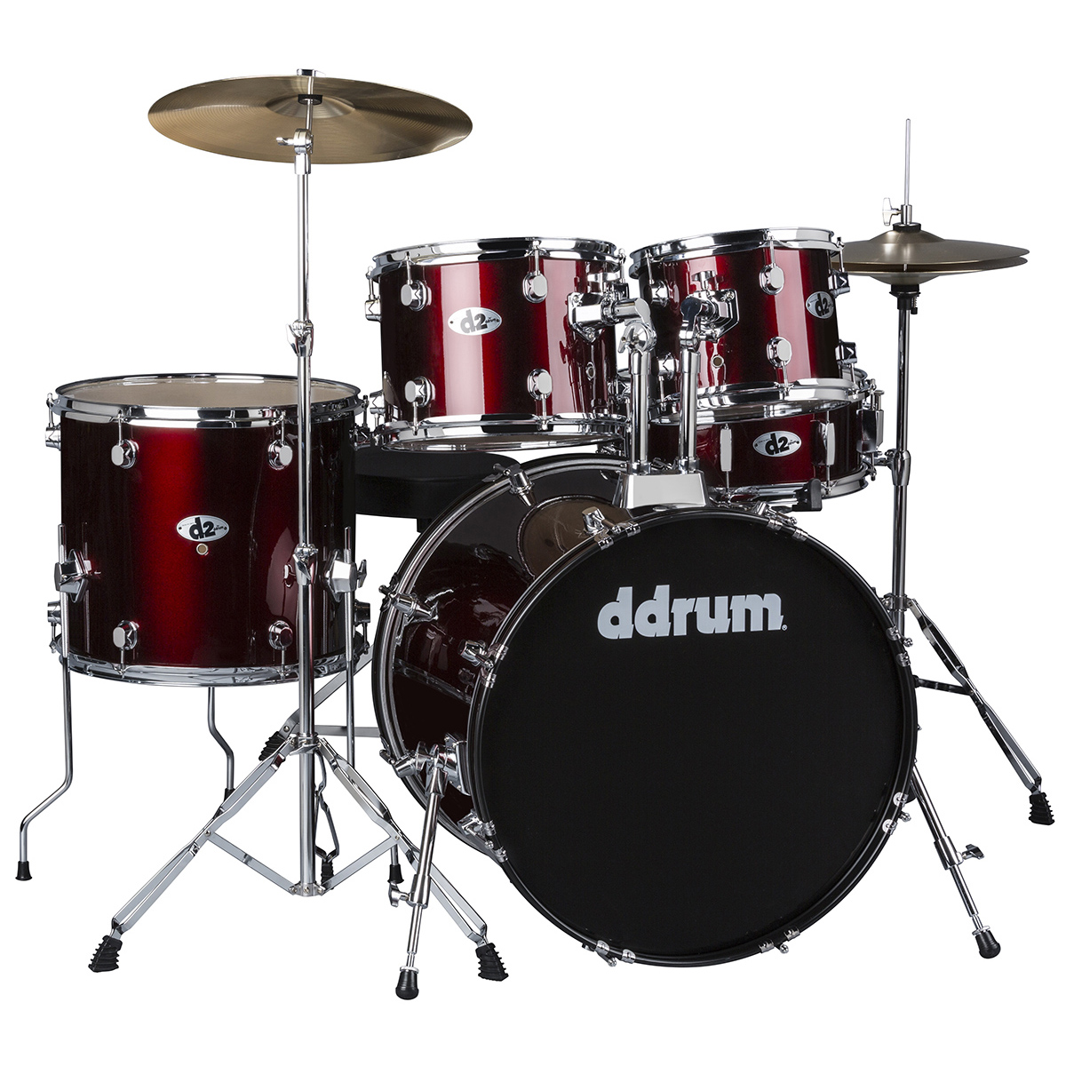D2 Drum Set 5pc Blood Red ddrum