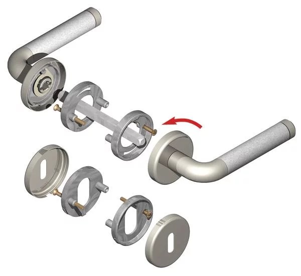 Schnelle Montage Ohne Madenschraube. Türdrücker Mit Bajonett-Verschluss Von Südmetall - Dds – Das Magazin Für Möbel Und Ausbau