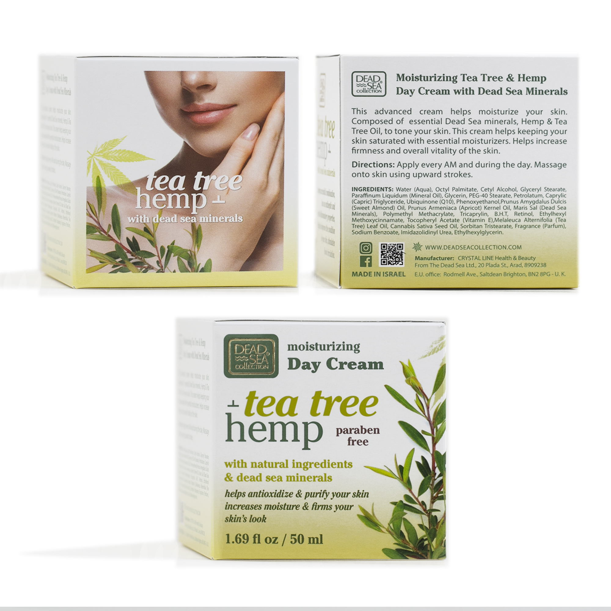 Hemp & Tea Tree Moisturizing Day Cream Dead Sea Collection