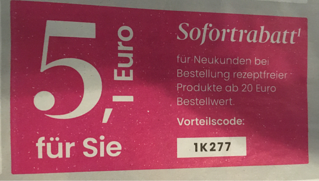 5€ bei DocMorris Online Apotheke