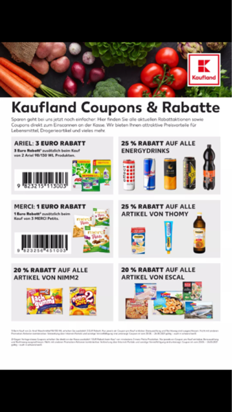 Coupons Rabatte von Kaufland bis zum 26.5.2021