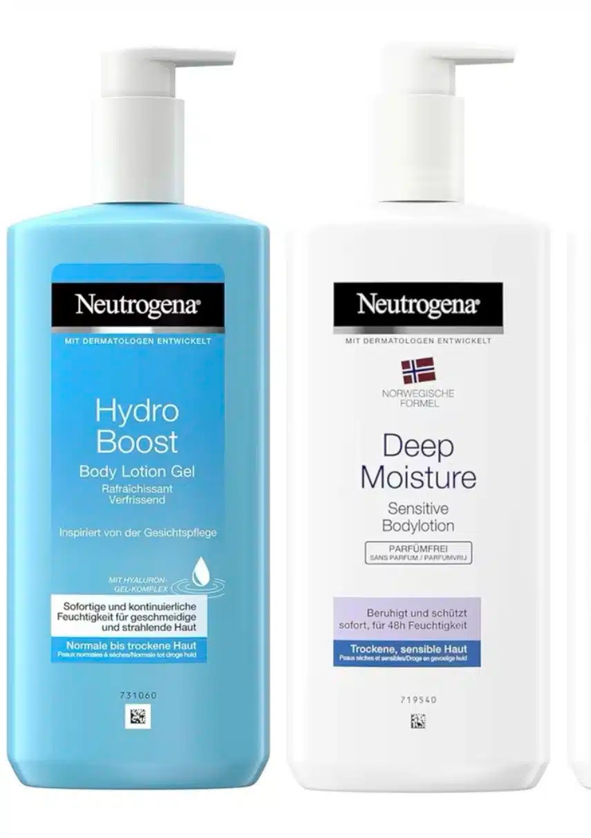 Neutrogena Hydro Boost Bodylotion Gel oder Body Lotion Deep Moisture