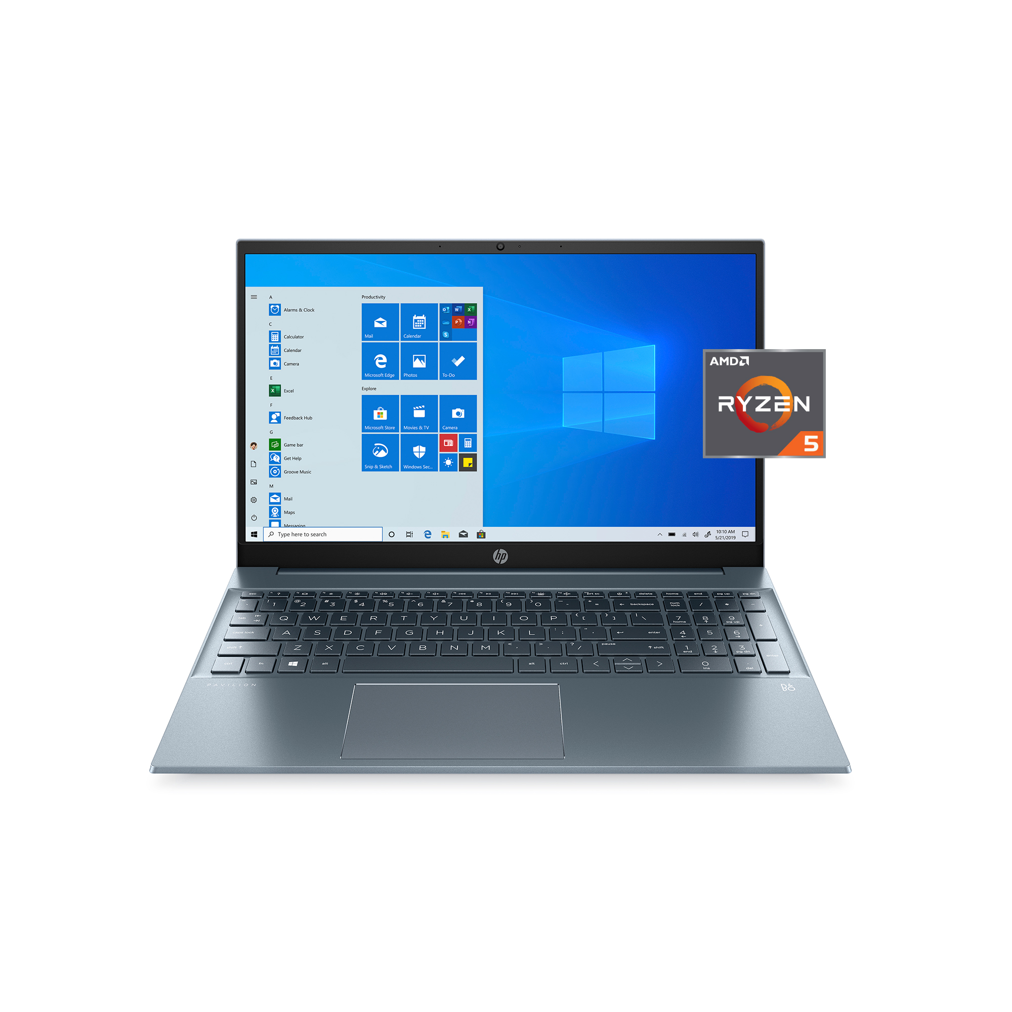 HP Pavilion 15eh0090wm 15.6" Laptop, AMD Ryzen 5, 8GB RAM, 512GB SSD