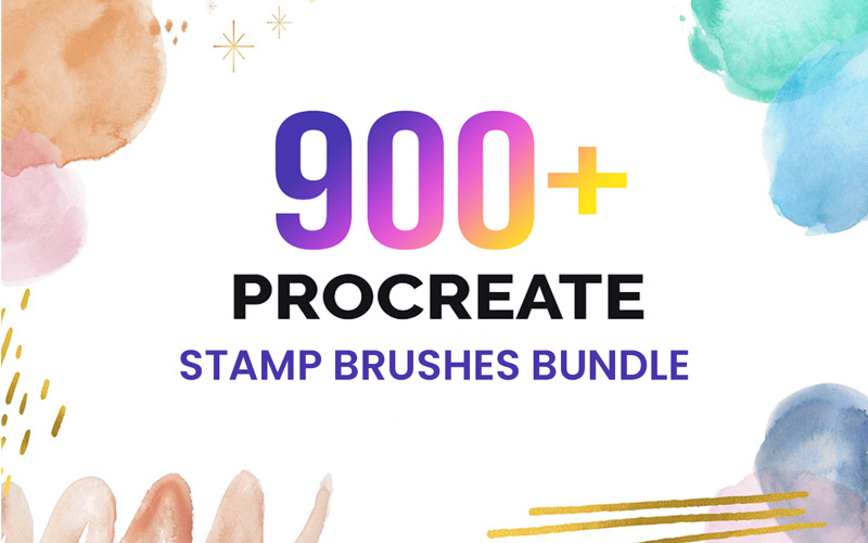 900+ Procreate Stamp Brushes Commercial License DealFuel